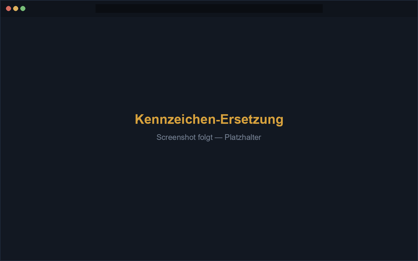 Automatische Kennzeichen-Ersetzung auf Fahrzeugfoto, vorher und nachher