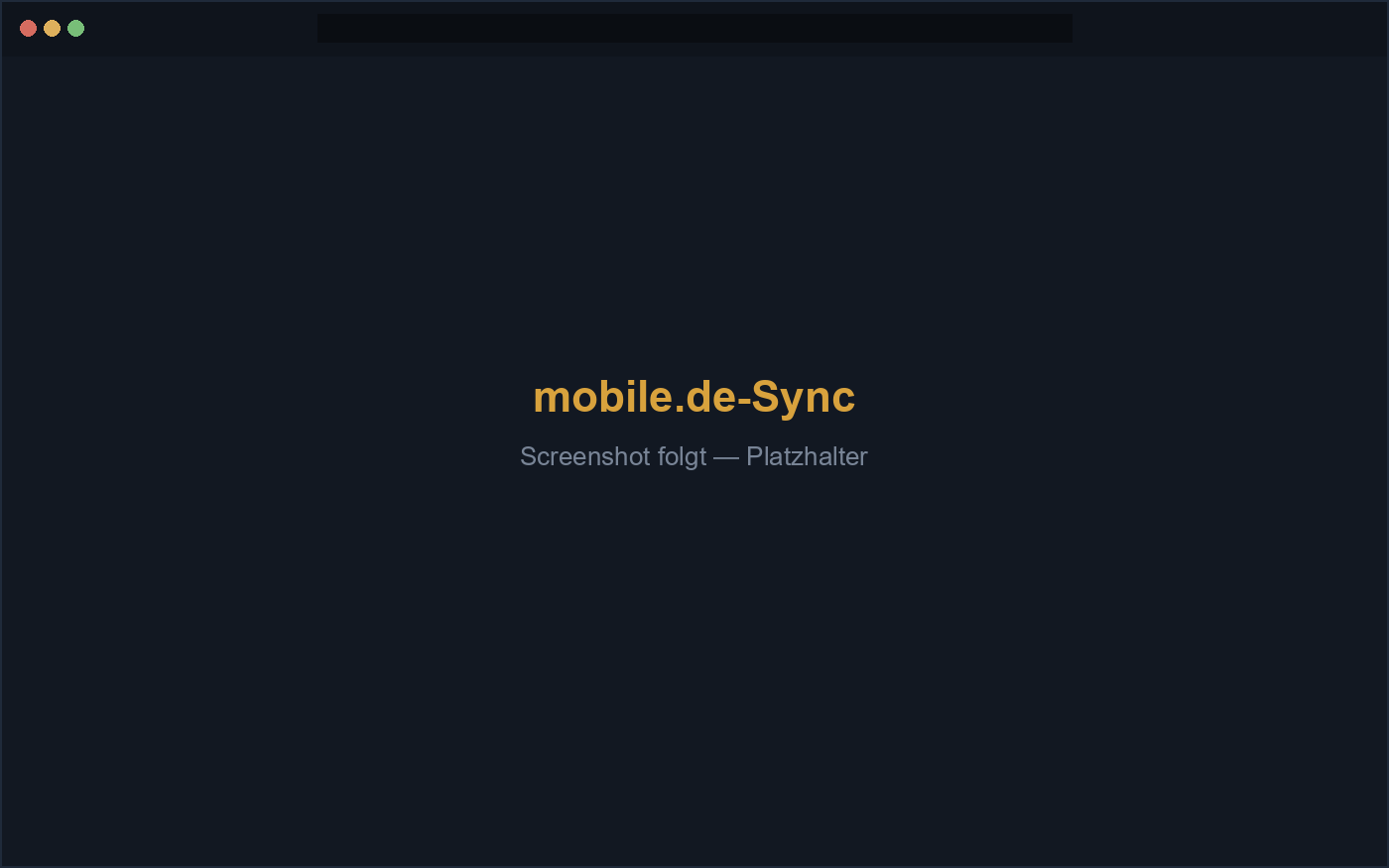 mobile.de Synchronisation mit Status-Badges in der Fahrzeugliste